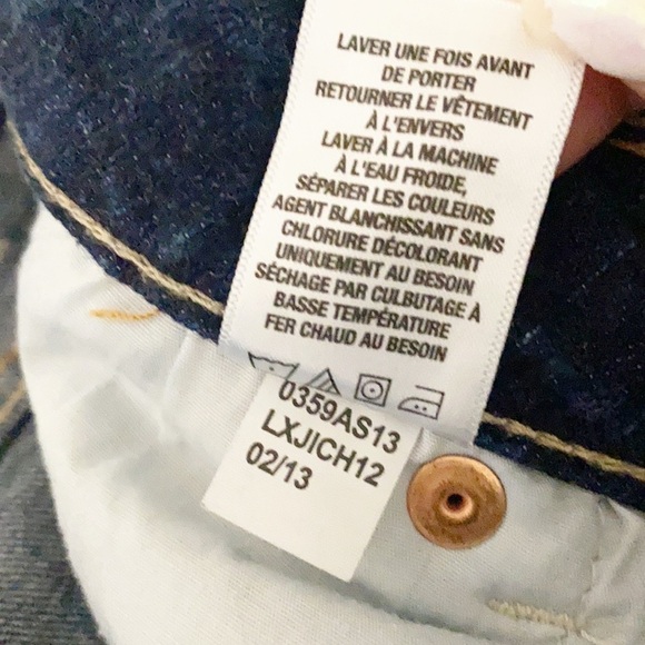 Aeropostale Dark Wash Cuffed Hem Bermuda Shorts - Picture 9 of 9